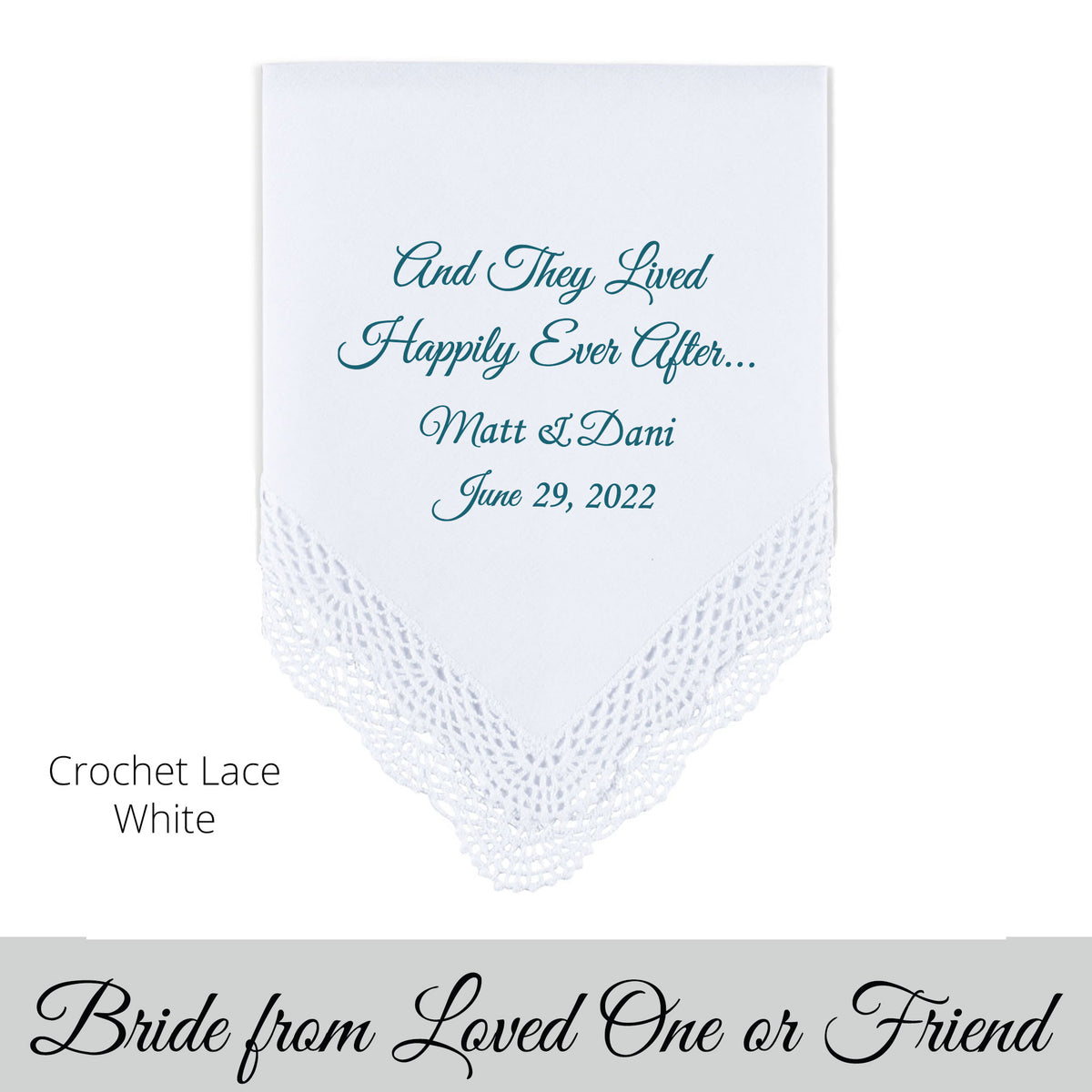 wedding handkerchief for the Bride