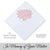 Gift for the Groom from loved one. wedding hankie with the poem In Memory of your Mom