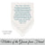 gift for the mother of the groom Wedding Hankie with printed poem from a friend