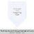 Gay Wedding Feminine Hankie style white Scalloped edge poem printed hankie