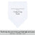 Gay Wedding Feminine Hankie style white scalloped edge for the bride's parents poem printed hankie