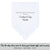 Wedding Handkerchief with scalloped edge white for mother of the bride printed with poem