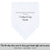 Wedding Handkerchief Scalloped edge white personalized poem printed hankie