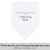 Scalloped edge white personalized wedding handkerchief for mother of the groom