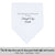 Straight edge white personalized wedding handkerchief with poem for mother of the groom