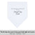 Straight edge white personalized wedding handkerchief 