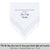 Wedding Handkerchief Scalloped edge white personalized printed poem