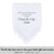 Wedding handkerchief white with crochet lace edge for custom printed hankie
