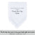 Wedding handkerchief white with crochet lace edge poem printed hankie for the maid of honor