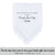 Wedding handkerchief white with crochet lace edge poem printed hankie for the stepdaughter of the groom