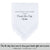 Gay Wedding Feminine Hankie style white with crochet lace edge for the Officiant from the Brides poem printed hankie