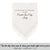 Gay Wedding Feminine Hankie style ivory with crochet lace edge for the Officiant from the Brides poem printed hankie