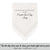 Wedding handkerchief ivory with crochet lace edge for the parents of the groom poem printed hankie