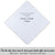 Wedding Swiss made masculine handkerchief white on white striped for custom printed hankie