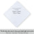 Wedding Swiss made masculine handkerchief white on white deluxe striped for custom printed hankie