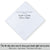 Poem Printed Wedding Hankie for Father of the Groom from Bride "Dream of My Life"