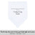 Gay Wedding Feminine Hankie style white Scalloped edge for the parents of the groom poem printed hankie