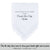 Gay Wedding Feminine Hankie style white with crochet lace edge for the parents of the groom poem printed hankie